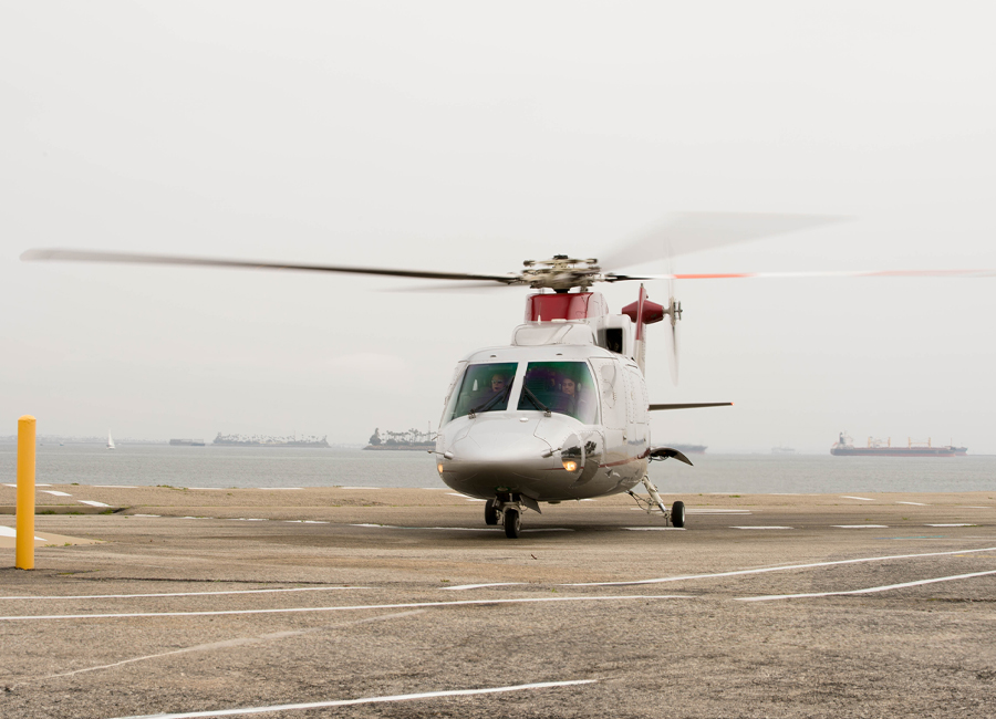 Experience the luxury and speed of Sikorsky S-76 helicopters.