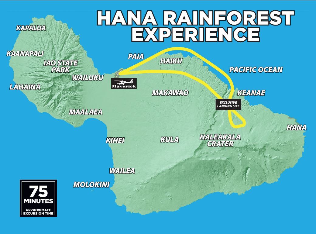 Hana Rainforest Experience Map