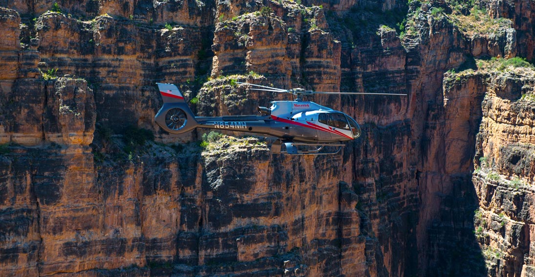 Air-only flight over the Grand Canyon and enjoy intimate views of this natural wonder