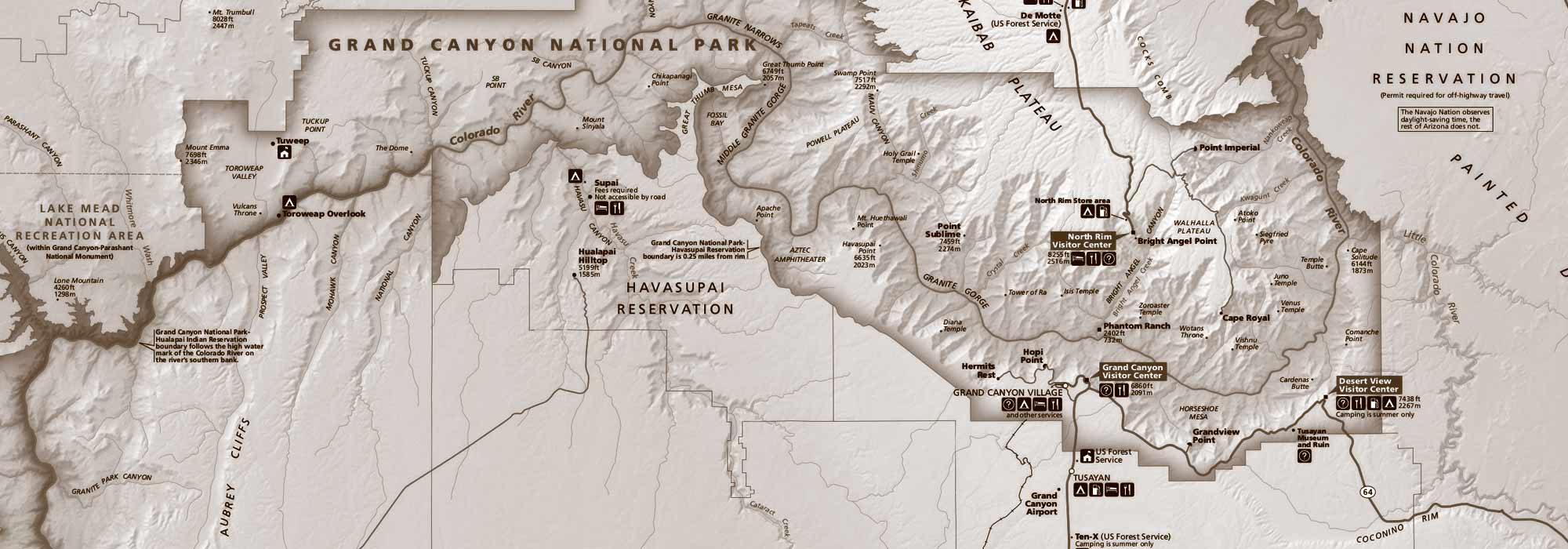 Grand Canyon Westrim Driving Directions