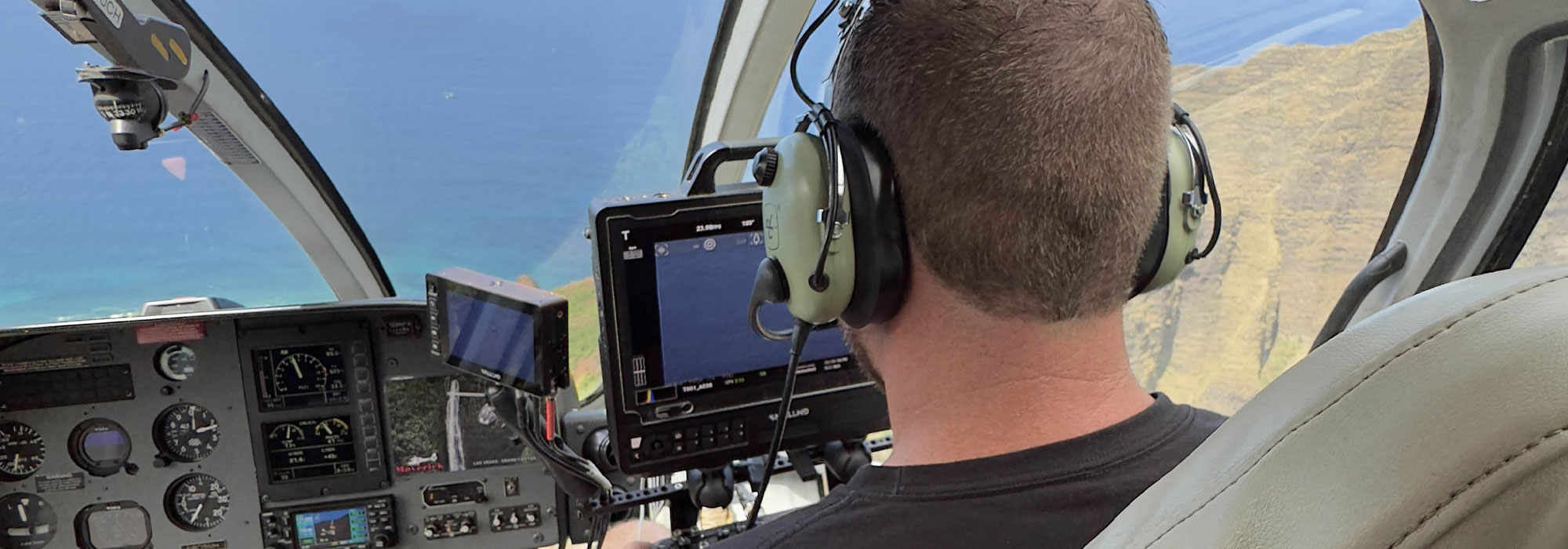 Maverick Helicopters offering aerial videography services with state-of-the-art equipment.