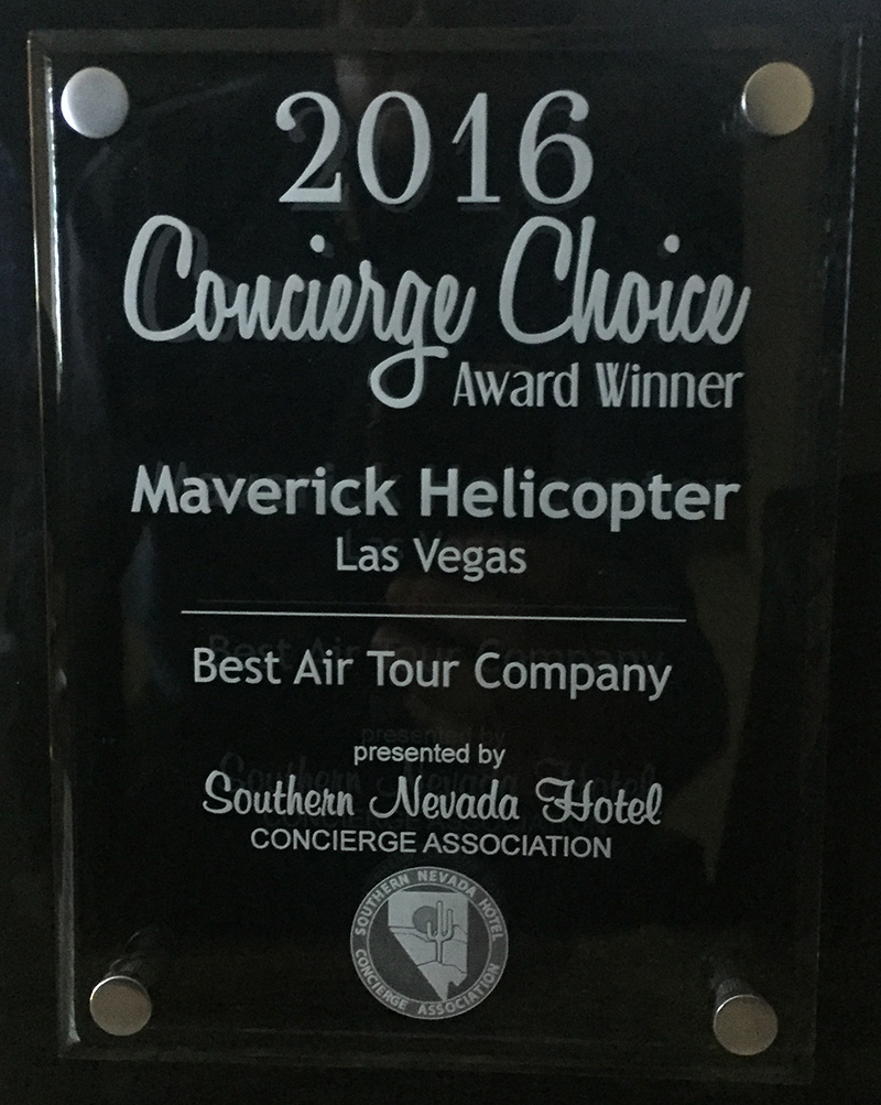 Best Air Tour Award for 2016 Best Air Tour Award for 2016