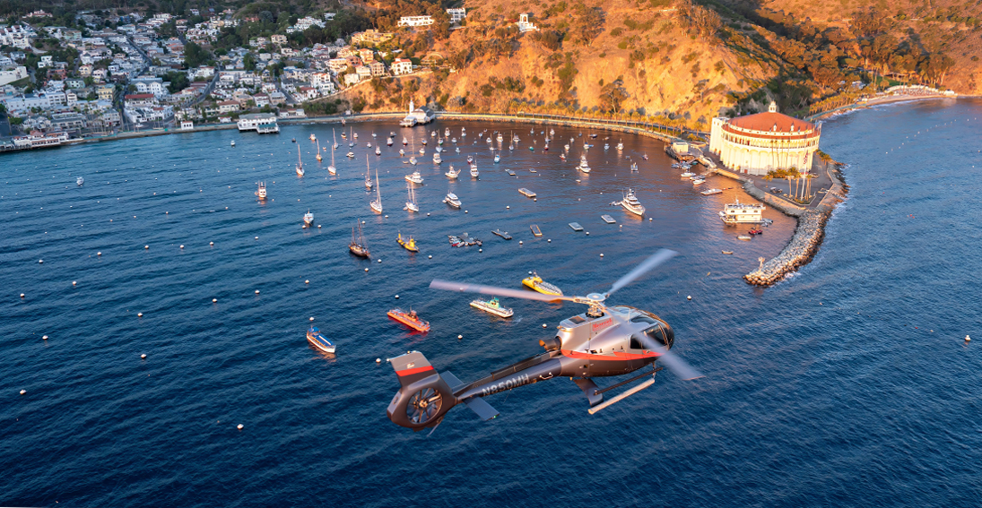 Views of Catalina Island and Hummer safari with Maverick Helicopters