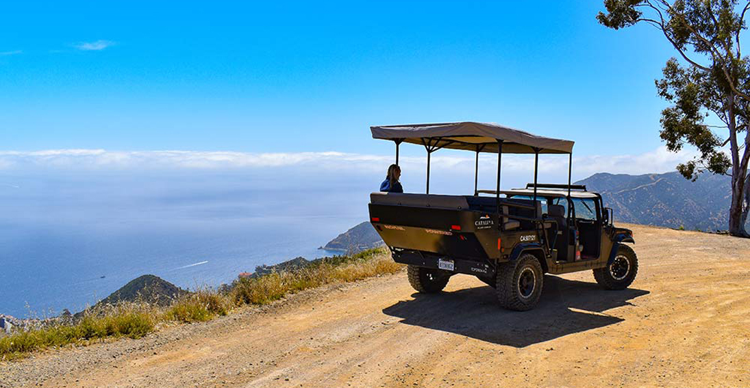 Catalina Island outback tour with helicopter flight and Hummer