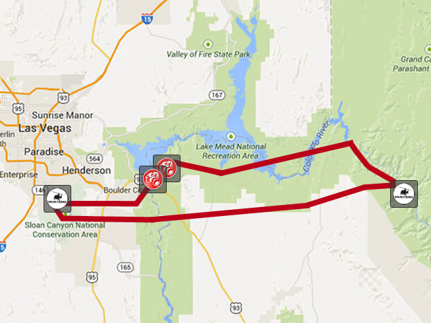 Map of Lake Mead