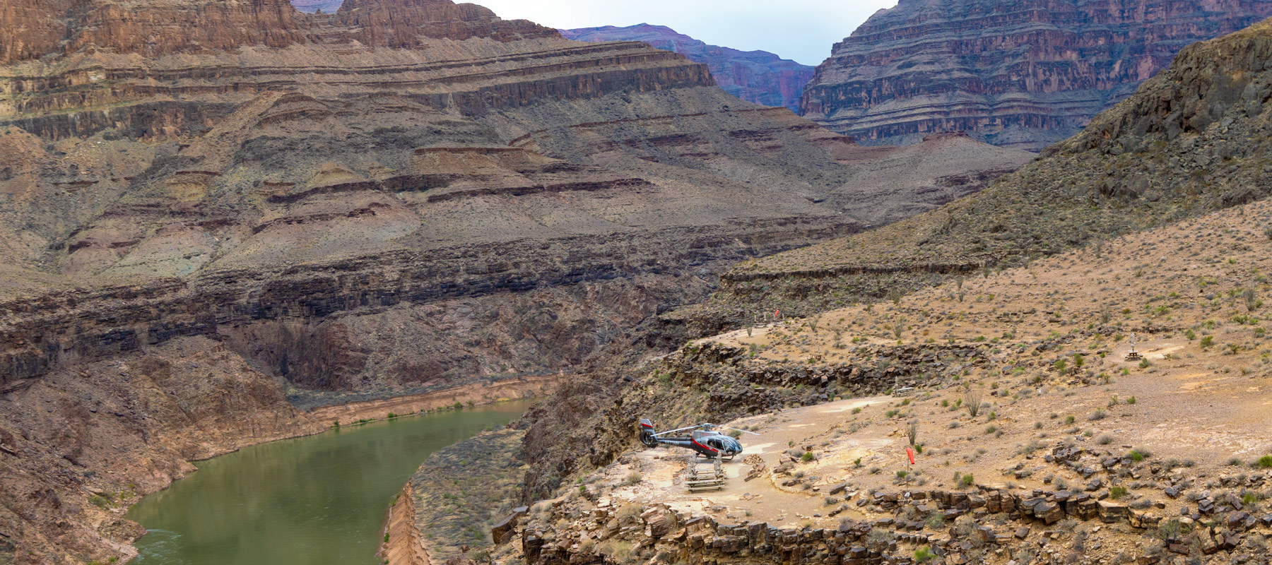 Enjoy the views of the rugged landscape of the Grand Canyon